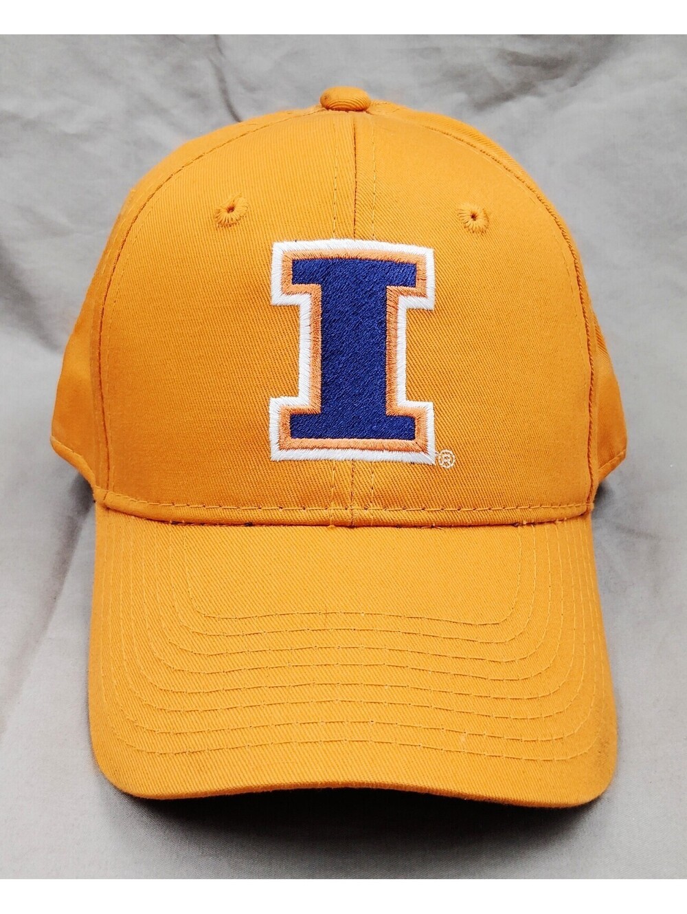 Illinois Fighting Illini Signatures Hat Orange Block I NCAA Snapback Cap Adjusta